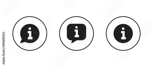 info icon vector, info sign and symbol vector Design