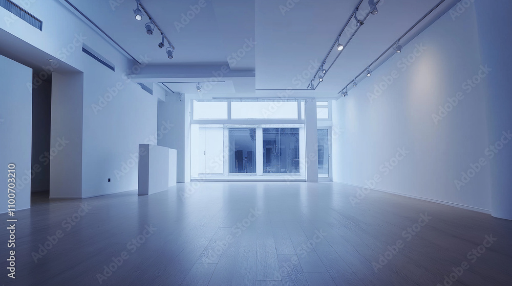 Empty light room interior Empty light room interior