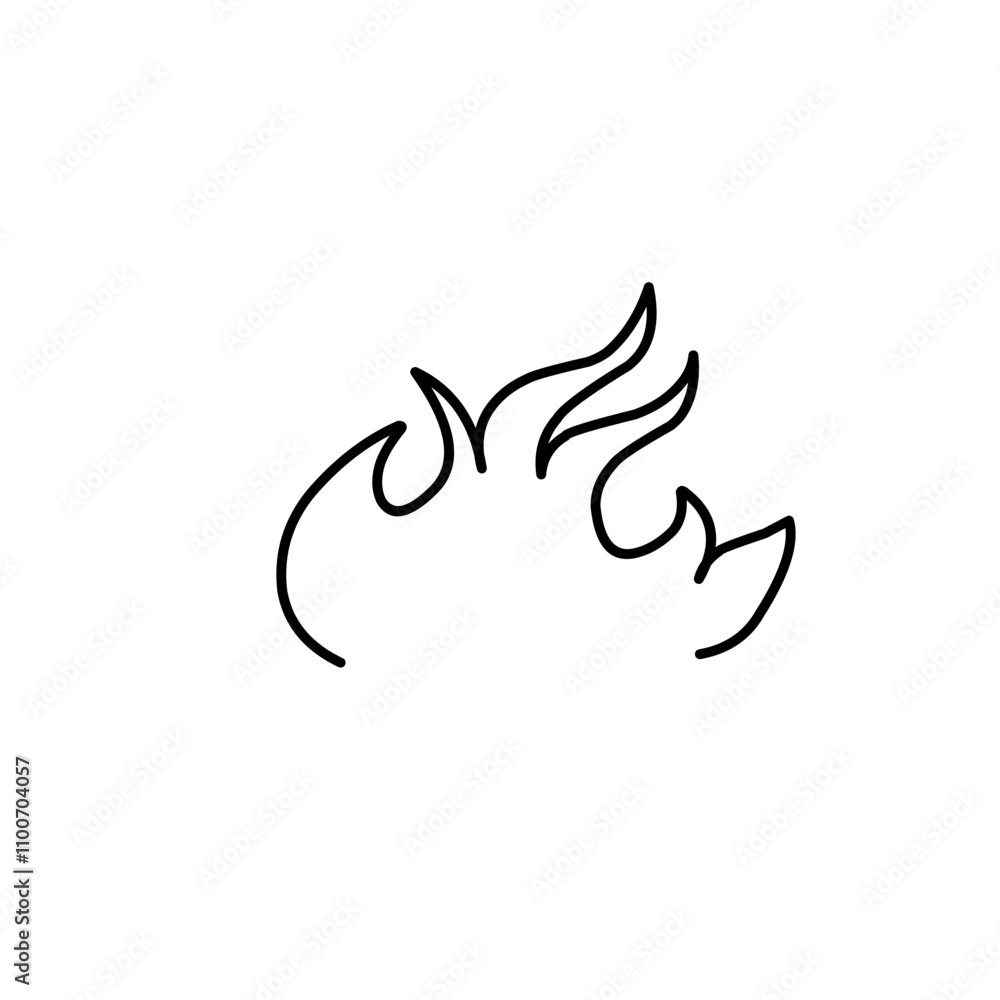 simple line art of fire simple line art of fire