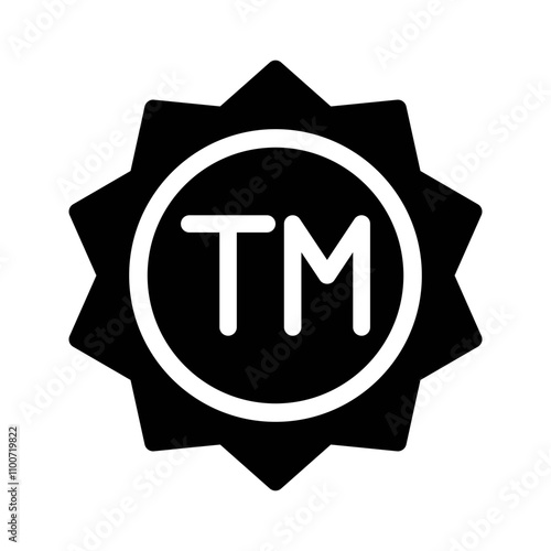 trademark glyph icon