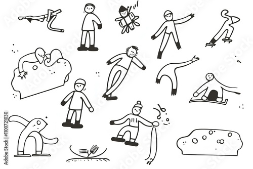 Wallpaper Mural set of people Torontodigital.ca