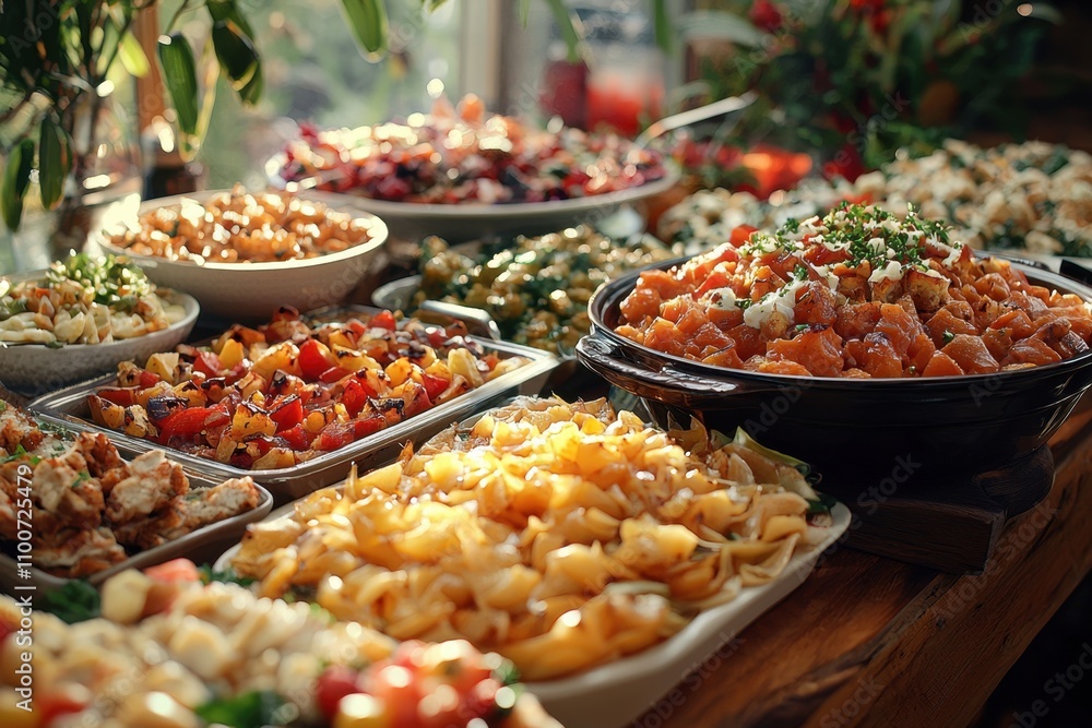 Festive foods showcase at community gatherings vibrant atmosphere event Festive foods showcase at community gatherings vibrant atmosphere event