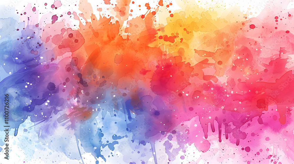 Textured Splash Watercolor Background Textured Splash Watercolor Background
