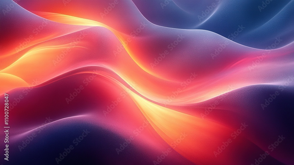 Obraz premium Abstract Colorful Waves Flowing Design