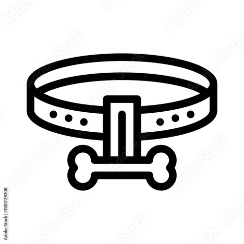 collar line icon