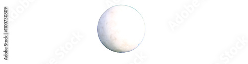 White Lacrosse Ball with a Transparent Background
