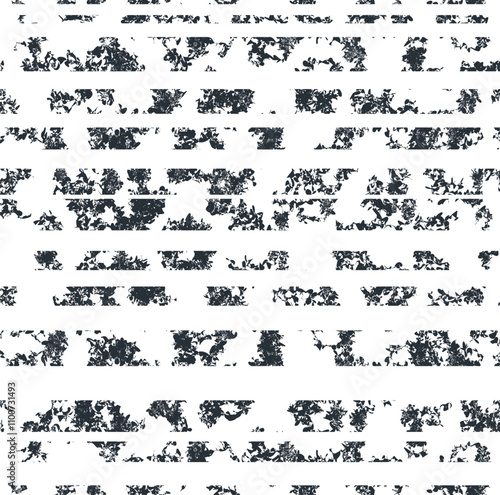 Torn spots of different sizes and shapes in the form of a noisy cut texture.