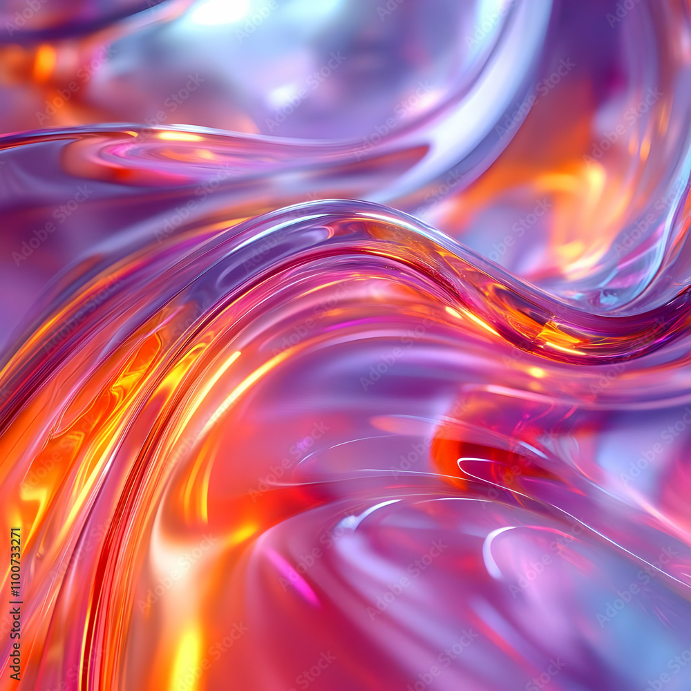 Fototapeta premium Abstract 3D Liquid Flow Background