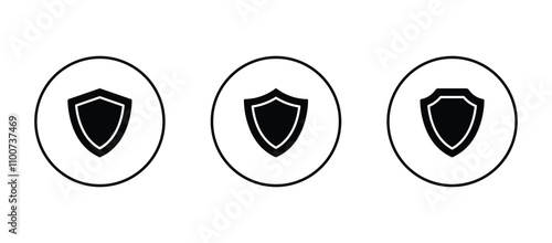 shield icon vector. Security symbol icon . Shield with check mark icon	