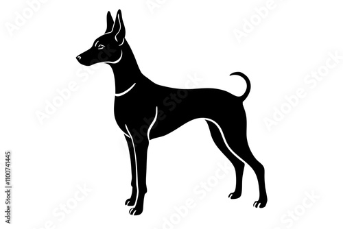 Cirneco dell’Etna Dog Silhouette Vector Illustration