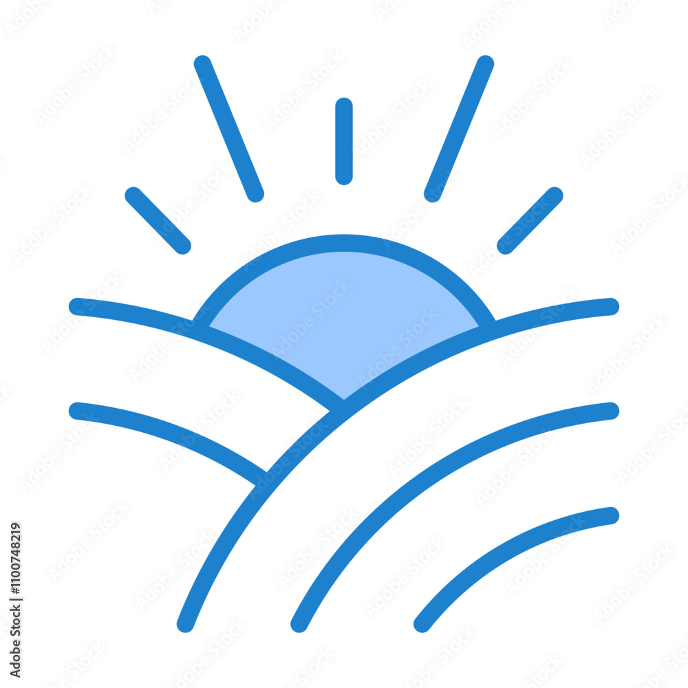 Fototapeta premium Dawn Icon