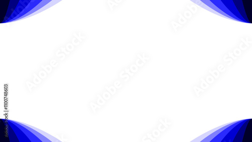 Background white with blue border. Vector can be used for banners, posters, power points, templates, slides, etc.