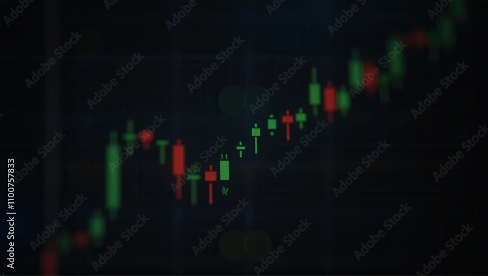 Blurry image of red and green lights, resembling holiday decorations, with a dark background. Generative, AI. Blurry image of red and green lights, resembling holiday decorations, with a dark background. Generative, AI.