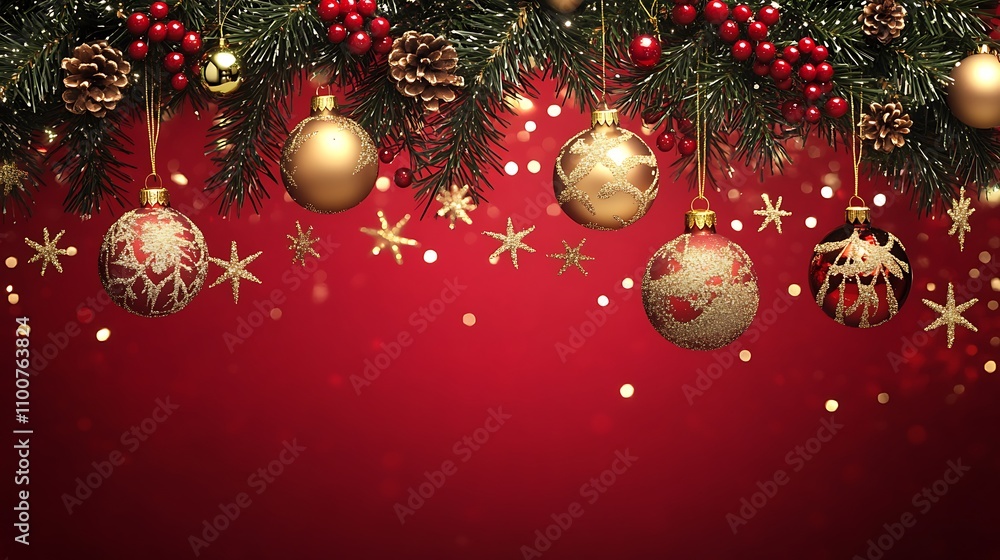Obraz premium Christmas decoration background