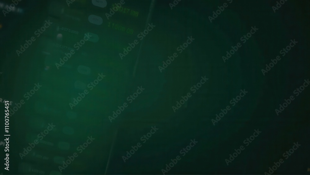 Dark background with green text and symbols, resembling a futuristic interface or dashboard. Generative, AI. Dark background with green text and symbols, resembling a futuristic interface or dashboard. Generative, AI.