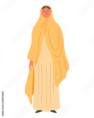 bedouin woman wearing hijab