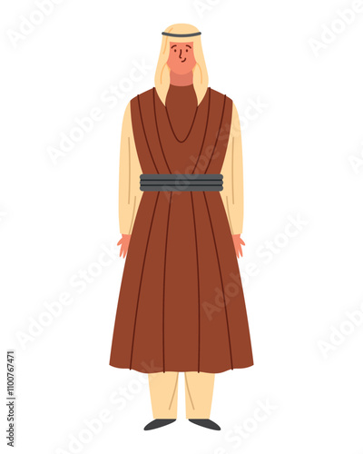 bedouin man wearing traditional clothes