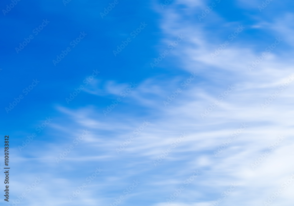 Obraz premium Natural motion blur background. sky scenery or environment. blurry blue sky and clouds