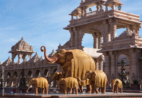 Valokuva The Akshardham temple in Robbinsville, New Jersey, as seen on  November  15, 2024
