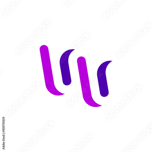 logo letter w purple symbol element
