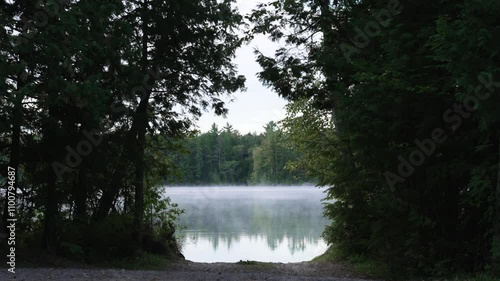 morning fog on the lake