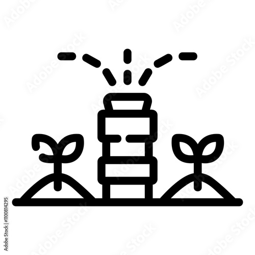 sprinklers Line Icon