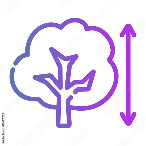 height Gradient icon