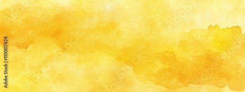 Abstract Watercolor Yellow Background with Texture and Gradient for Art and Design