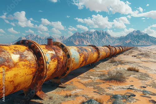 Pipelines in the desert,. 