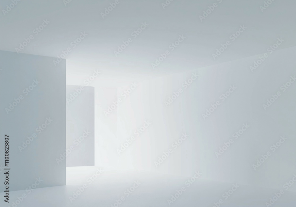 Fototapeta premium empty white room