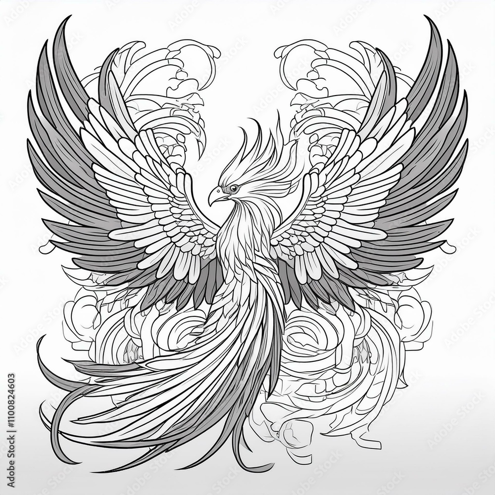 Obraz premium black and white tattoo