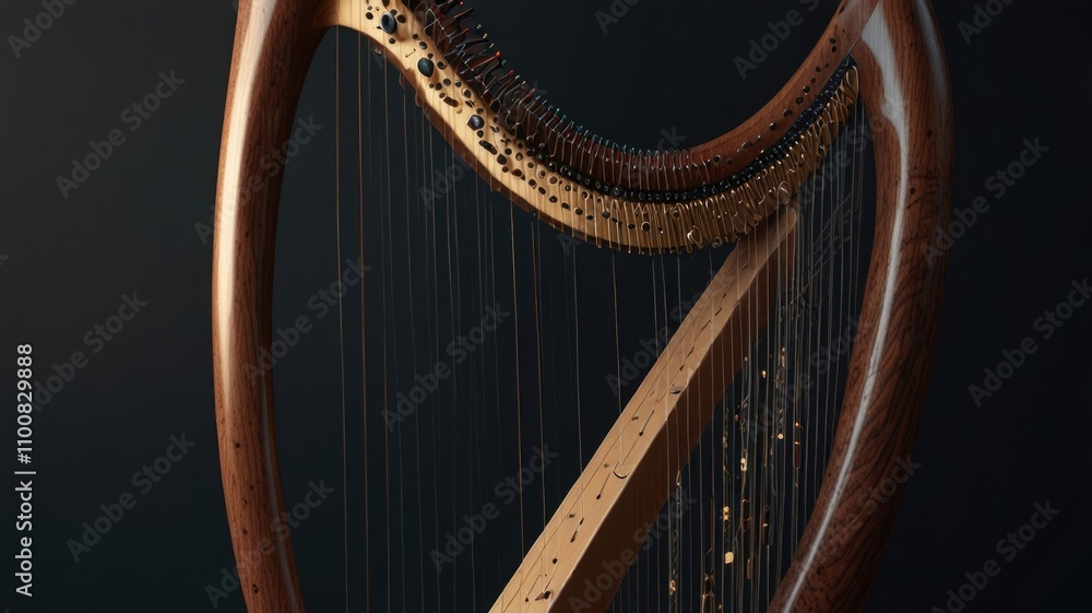 Obraz premium Harp Close-Up