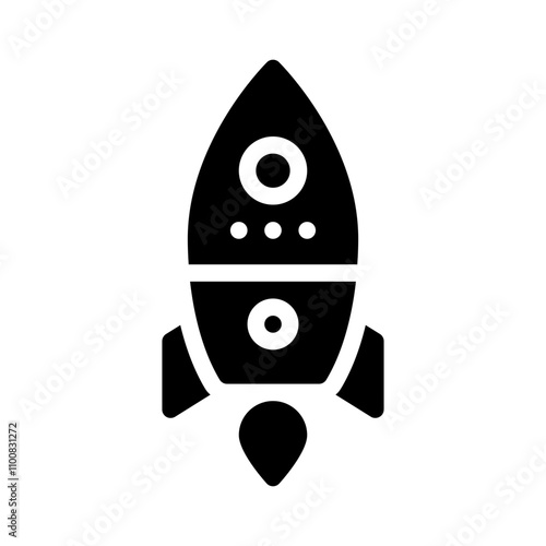 Rocket glyph icon