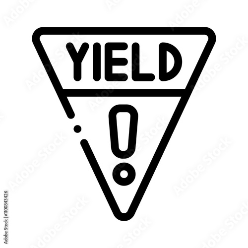 Yield line icon
