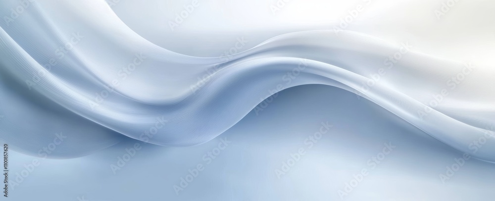 Abstract Digital Art Smooth Flowing Lines Light Blue White Background Modern Minimalist Design Abstract Digital Art Smooth Flowing Lines Light Blue White Background Modern Minimalist Design