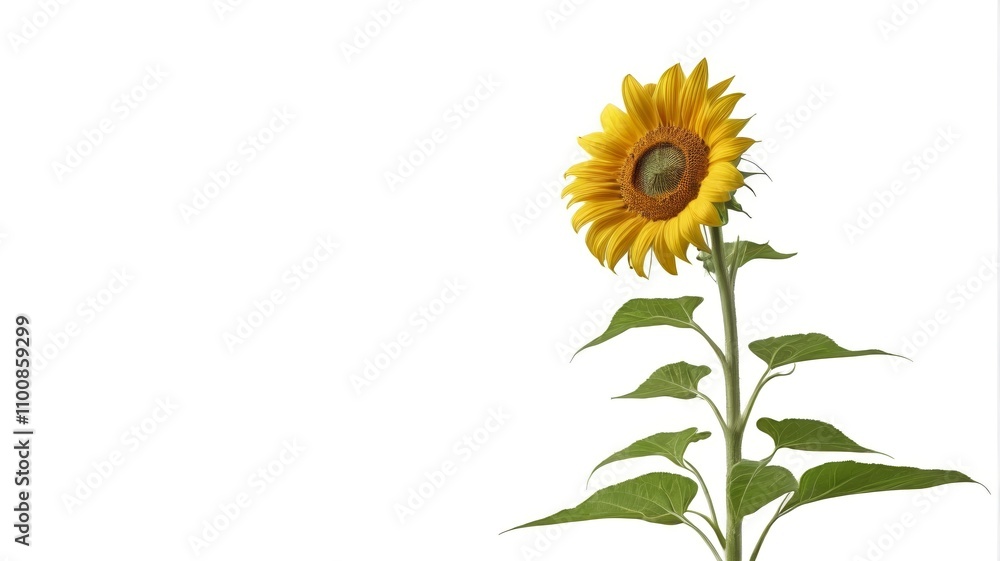 Fototapeta premium there is a sunflower that is standing in a vase
