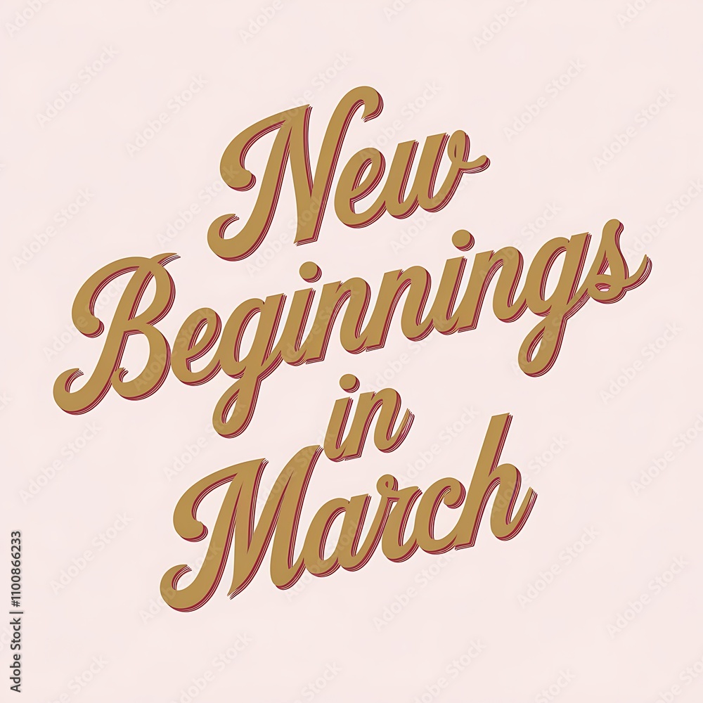 New Beginnings in March Spring Fresh Start Hopeful New Beginnings in March Spring Fresh Start Hopeful