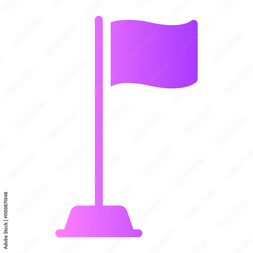 red flag gradient icon red flag gradient icon