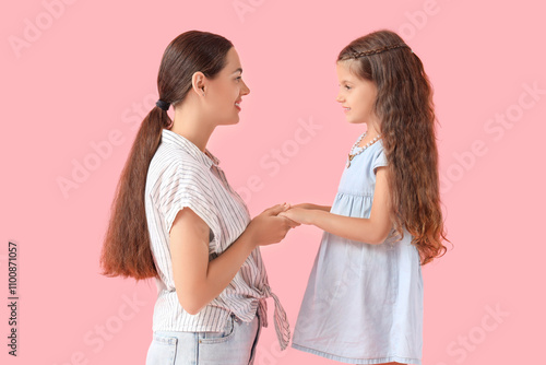 Happy mother with her littl...