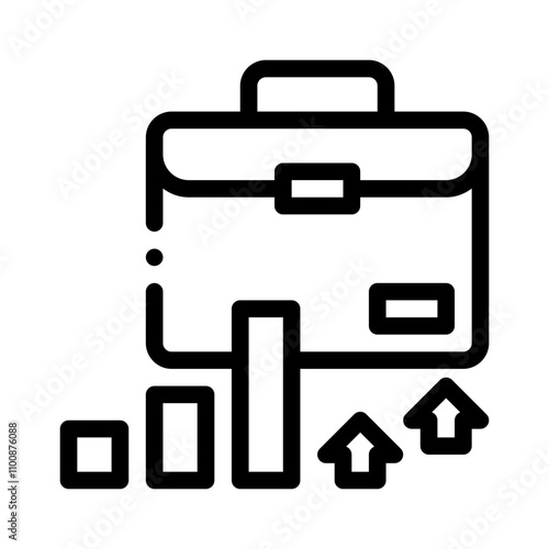 investment portfolio line icon