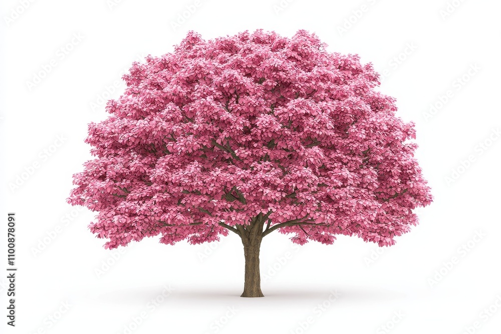 Obraz premium Pink Cherry Blossom Tree in Spring Theme
