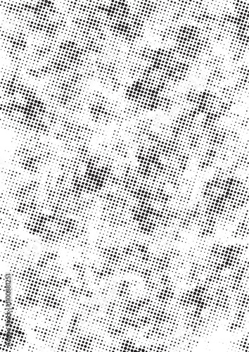 Vector abstract grunge halftone black dost texture background