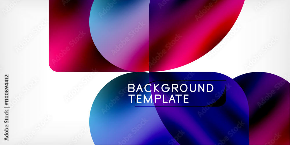 Color geometric shapes background shadow circles Color geometric shapes background shadow circles