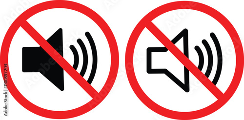 No Sound icon sign mute icon vector illustration
