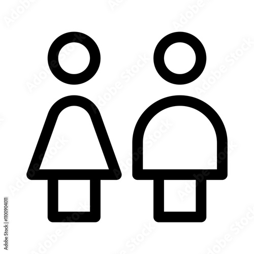 toilet line icon