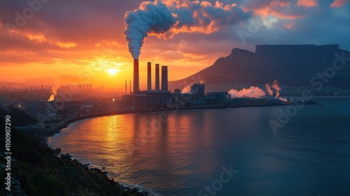 A strong visual highlights the pollution fight in South Africa, emphasizing the urgency of addressing industrial impacts on the environment.