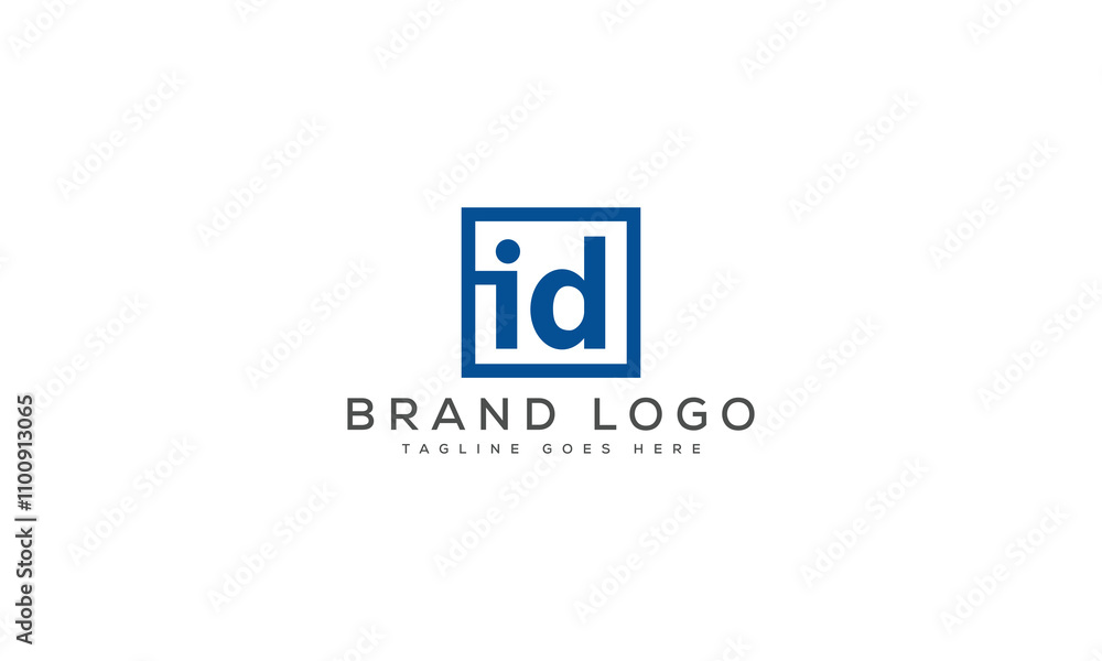 letter ID logo design vector template design for brand. letter ID logo design vector template design for brand.