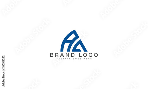 letter AA logo design vector template design for brand.