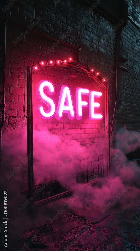 Neon Sign Safe Haven Neon Sign Safe Haven