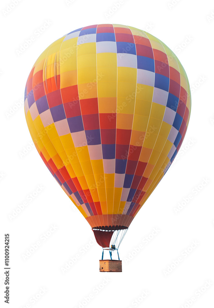 Fototapeta premium Hot air balloons isolated on transparent background